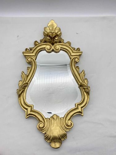 Espejo Antiguo Dorado Biselado