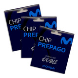 Chip De Línea Movistar 4gb + 400 Min Pack X100 Kit Mayorista