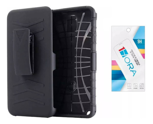 Combo Funda De Uso Rudo Samsung M30 + Mica De Cristal 9h