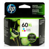 Cartucho De Tinta Hp 60 Xl Color (cc644wb  ) Lacrado F4492