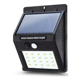 Reflector Led Solar Con Sensor Movimiento Luz Exterior 