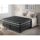 Conjunto Cama Box King Size Espuma D45 Brooklyn Extra Firme