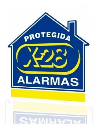 Cartel X28 Alarma Propiedad Protegida Pvc
