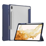 Capa Case Para Galaxy Tab S7 Fe S8+ 12.4 Espaço Para Caneta