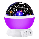 Lámpara Giratoria Proyector Lunas Estrellas Juguete Niños Co