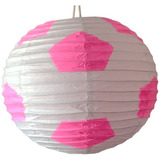 Lámpara De Papel Arroz China Balón Rosa 40 Cm Diámetro 