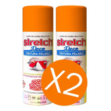 Stretch Deco Pintura Removible Pelable Naranja X2