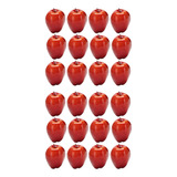 24 Manzanas Artificiales, Deliciosas Frutas Rojas, Para La C