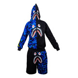 Conjunto Deportivo Bape Shark Con Sudadera Diferentes Mod Lz