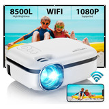 Proyector Wifi Mini 8500l, 1080p, Portátil, Compatible Con T