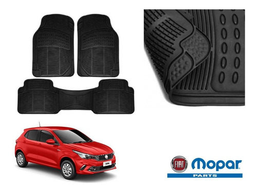 Tapetes Uso Rudo Fiat Argo 2020 Marca Rubber Black