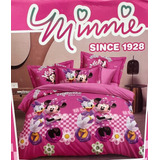 Juego Sabanas Personajes Infantil Minnie Twin 1 1/2 Plaza