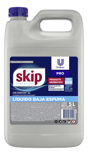 Skip Liquido Lavado Bio Enzimas Profesional 5 Lt