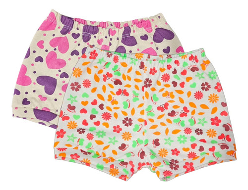 Kit C/2 Short Tapa Fralda Feminino Sortidos