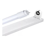 Combo - Liston Chapa Para Tubo Led + Tubo Led 9w Luz Fria