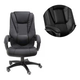 Silla Escritorio Gerencial Boss Ecocuero Negra