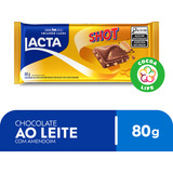 Chocolate Lacta Ao Leite Com Amendoim Shot 80gr