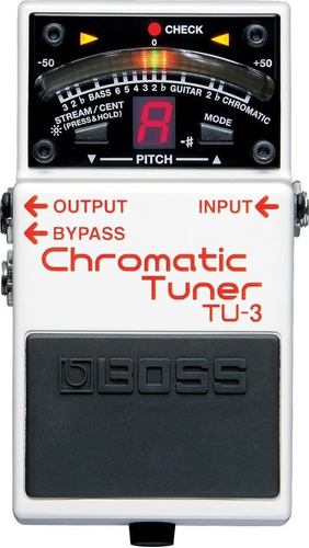 Pedal Afinador Guitarra - Bajo Chromatic Turner Boss Tu-3