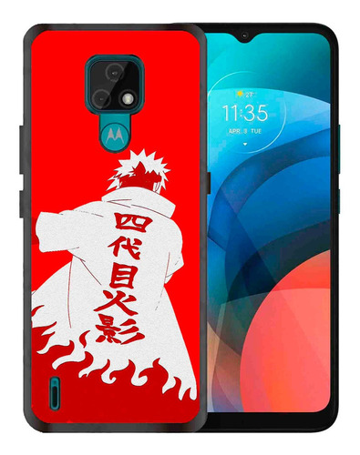 Funda Moto E7 2020 Arte Minato Tpu Uso Rudo Naruto Uzumaki