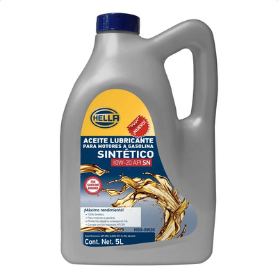 Aceite Sintetico 0w20 Garrafa 5 Lts Hella | Envío gratis