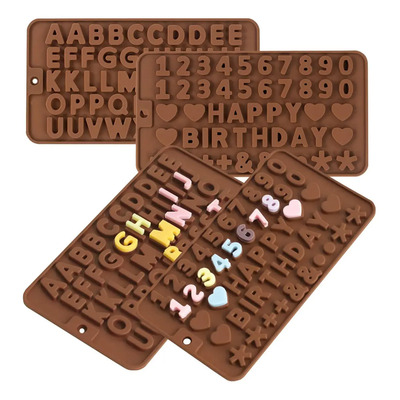 Molde Silicona Letras Abecedario Pack 4 Antiadherente Resistente | MercadoLibre