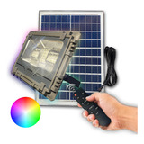 Reflector Led Panel Solar Rgb 200w Control Remoto Exterior