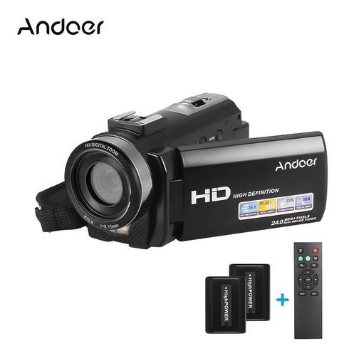 Videocámara Digital Andoer  1080p 48 Mp Wifi Portátil Dv