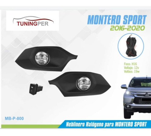 Kit Neblineros Mitsubishi Montero Sport 2016 - 2020 Foto 3