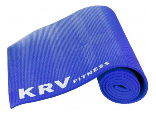 Yoga Mat Colchoneta De Pvc Pilates Gym Fitness 4mm Ejercicio Color Azul