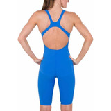 Speedo Women Fastkin Lzr Racer Element Open Back. Blue