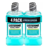 Listerine Pack 4 Piezas Enjuague Bucal De 500 Ml C/u !!! Msi