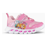 Zapatillas Nena Footy De Paw Patrol Con Luz Led Al Pisar