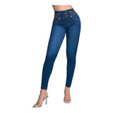 Jeans Dama Seven Colombiano Push Up Cintura Alta 