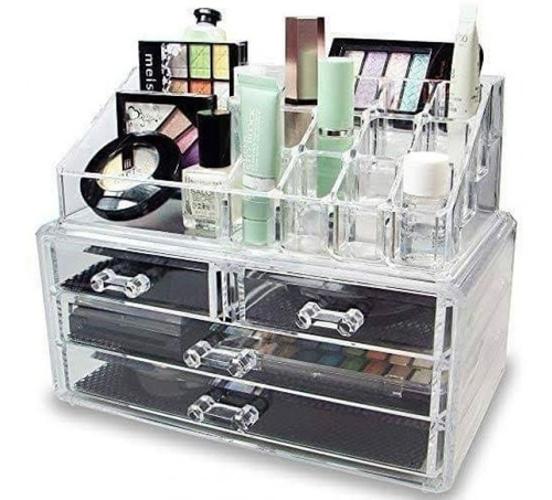 Organizador Caja Maquillaje Cosmeticos X3 Cajones X1 Exhibid