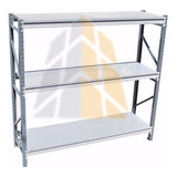 Estantería Rack 2,00x90x2,00 C/3 Niveles + Tablilas P/500kg