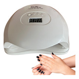 Cabine Uv Unhas Estufa Manicure 36led Seca Duas Mãos Juntas