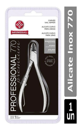 Alicate Mundial 770 Profissional Corte Curvo 1un Aço Inox 