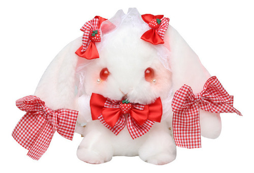 Bolso De Felpa Con Un Solo Hombro Bowknot Strawberry Rabbit