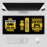 Mouse Pad Grande 90x40 Couro Gamer Desk Pad - Do Not Disturb