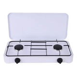 Cocina Cocinilla A Gas Encimera 2 Platos Con Tapa Camping