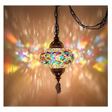 Lámpara De Techo Con Colgante De Mosaico Marroquí Turco 8 Co