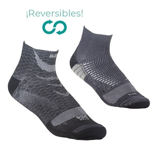 Medias Running De Compresion Doble Capa Sox Reversibles 