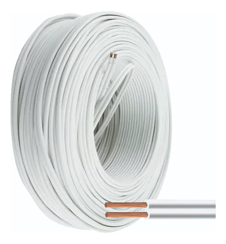 Cable Paralelo Bipolar 2x1,5mm Por Rollo 50 Metros Blanco