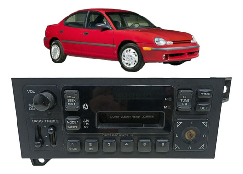 Radio Toca Fita Digital Neon Chrysler 1996 2001 Usado Origin