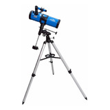 Telescopio Reflector Mont Ecuatorial Newtoneano Wallis Azul