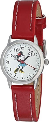 Reloj De Pulsera De Cuarzo Disney  Minnie  Mouse Mujer Niñas