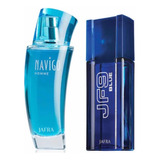 Jafra Navigo Homme + Jf9 Blue Set Con Los Dos De 100 Mil C/u