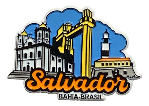 Imã De Geladeira Emborrachado Lembranças Da Bahia - Salvador