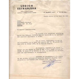 Antigua Carta Legion Extranjera Fabrica De Hojas De Afeitar