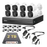 Kit Cctv 8 Ch 2 Mp 8 Camaras 1080p/ Dvr De 8 Ch 2tb Baluns